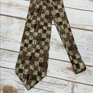 Structure abstract print Silk Tie